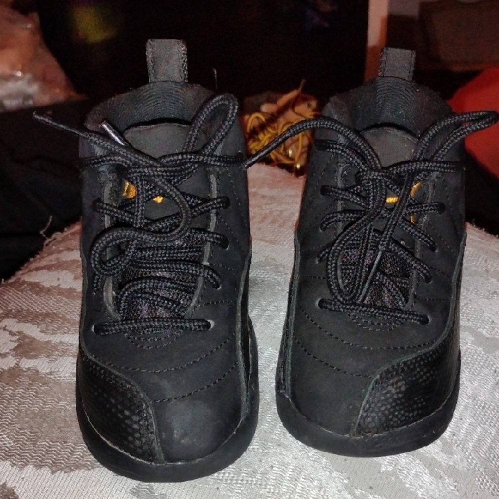 Jordan Black Sneakers with Textured Upper and Supportive Sole
